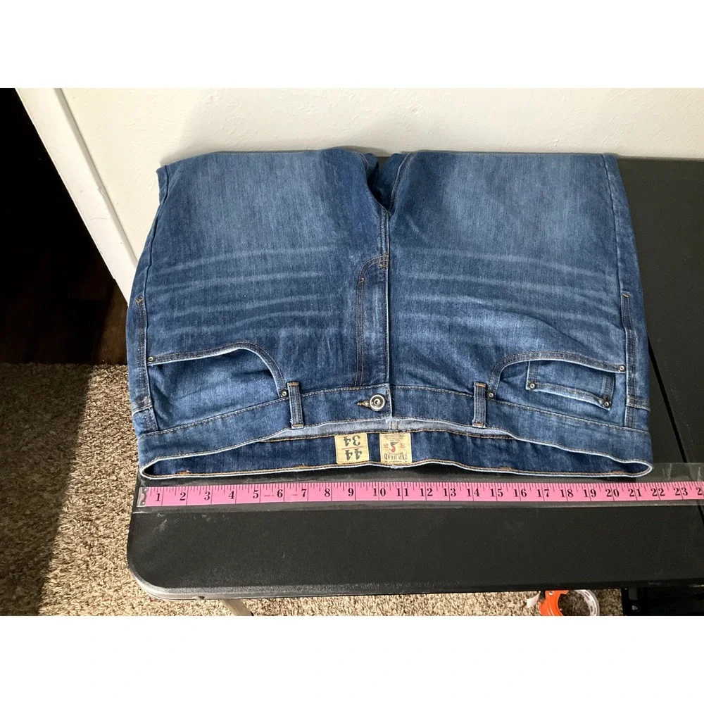 RedHead Brand Co Mens Jeans Men Straight Leg‎ Blue 44x34 Workwear Denim